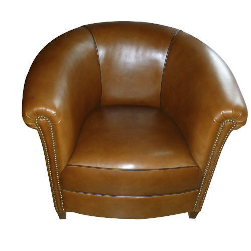 Fauteuil club traditionnel - Checkroom - L'Atelier du Club - en cuir / en sapin / fait main
