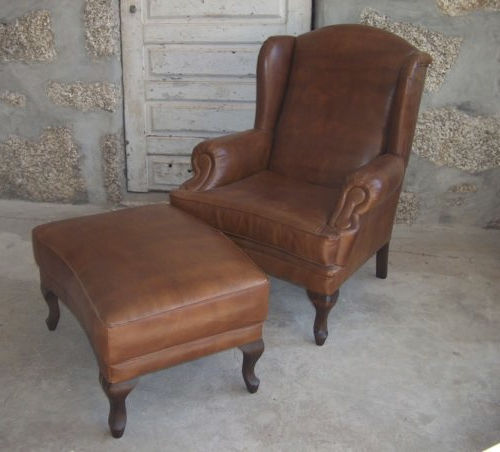 Fauteuil club traditionnel - Renaissance - L'Atelier du Club - en cuir / en sapin / fait main