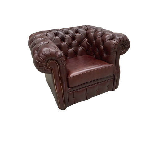 Fauteuil club chesterfield - Cambridge - L'Atelier du Club - en cuir / en sapin / fait main