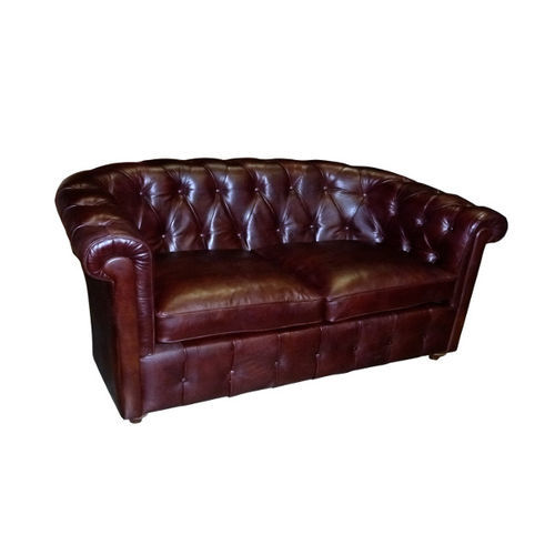 Canapé chesterfield - Snopy - L'Atelier du Club - en cuir / en peau de mouton / marron