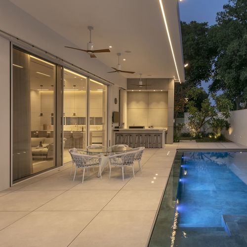 Système coulissant minimaliste - Motion 51 - MOTION FACADES - en aluminium / pour porte / de terrasse