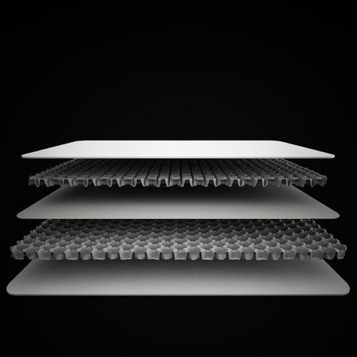Panneau sandwich pour mur - Infinity Bubble - pour meuble / 2 faces bois / âme en nid d'abeille en polypropylène
