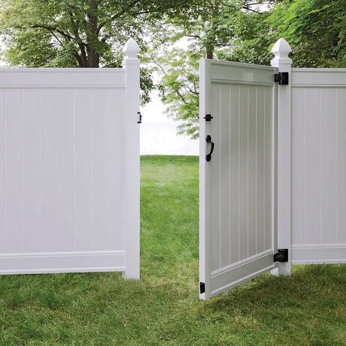 Portail battant - FDR204001 - Fence Depot - droit / en PVC / à panneau