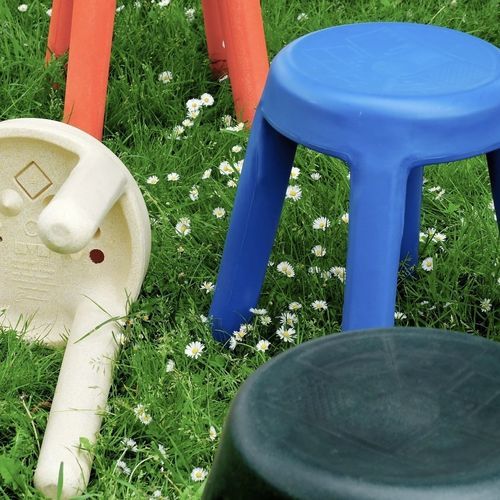 Tabouret contemporain - ROTOMAN - Maximum Paris - en plastique / avec piètement en plastique / professionnel