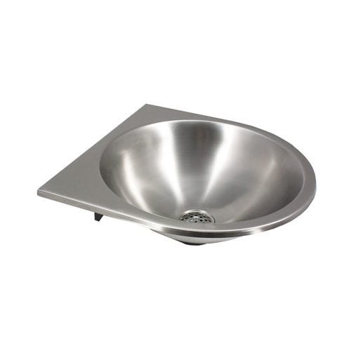 Vasque murale - Easy III - LOGGERE - en acier inoxydable brossé / brillante / ronde