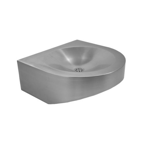 Vasque murale - Robusto 75 - LOGGERE - en acier inoxydable brossé / finition mat / antivandalisme