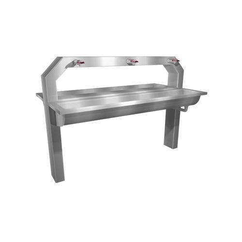 Lave-mains sur pied - Heavy Plus  - LOGGERE - rectangulaire / en acier inoxydable brossé