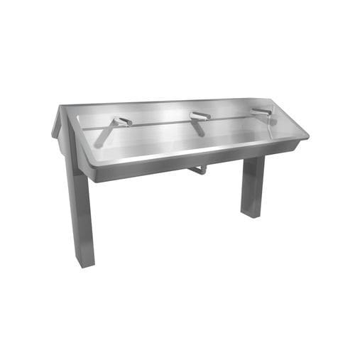 Lave-mains sur pied - Heavy Perfect  - LOGGERE - rectangulaire / en acier inoxydable brossé