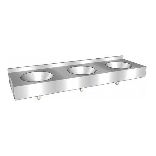Vasque suspendue - Comfort O - LOGGERE - en acier inoxydable brossé / multiple / rectangulaire