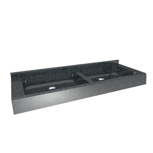 Vasque suspendue - Akzept - LOGGERE - en béton polymére / personnalisable / double