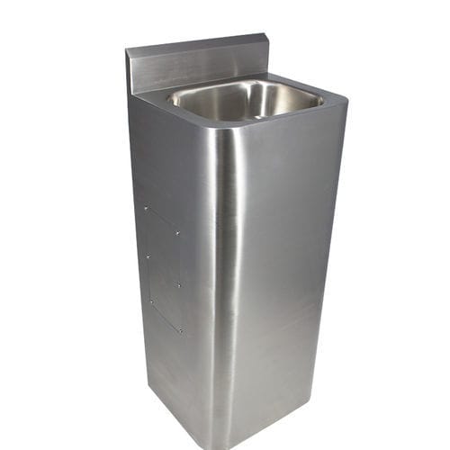 Vasque sur pied - Robusto 56 - LOGGERE - en acier inoxydable brossé / antivandalisme / rectangulaire