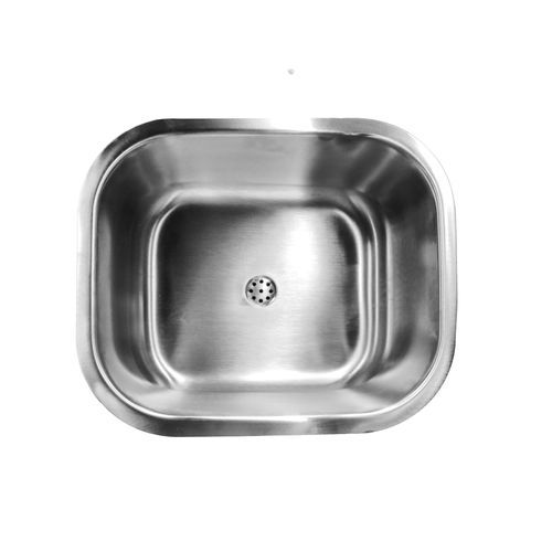 Vasque à encastrer - Robusto - LOGGERE - en inox / antivandalisme / rectangulaire