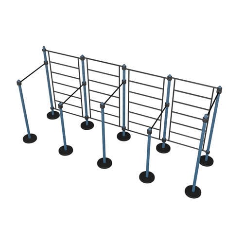 Barre de musculation d'extérieur - MB 7.60/4 WALL - Streetbarbell - pour parcours de santé / pour espace public