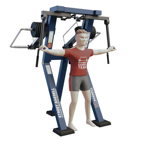 Appareil de musculation butterfly - MB 7.32 REVERSE - Streetbarbell - d'extérieur / professionnel