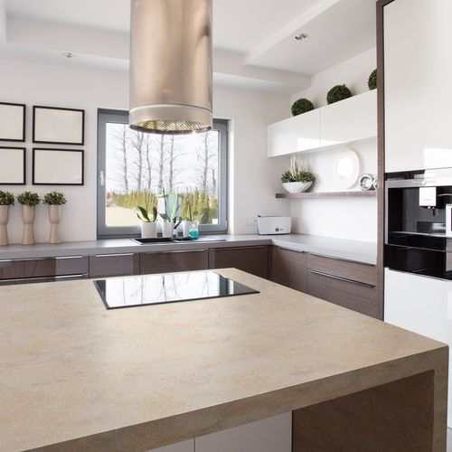 Panneau décoratif de revêtement - Seeded - Durasein - pour agencement intérieur / en Solid Surface / texturé