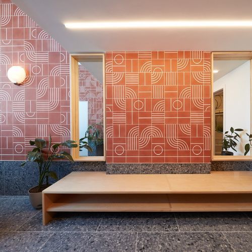 Carreau de ciment en ciment - STRANDS - concrete collaborative - mat / d'intérieur / d'extérieur