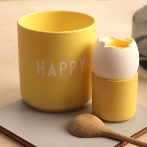 Coquetier en porcelaine - YELLOHELLO - DESIGN LETTERS ApS