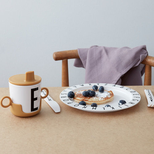 Assiette creuse - Eat & Learn - DESIGN LETTERS ApS - ronde / en plastique / à motif
