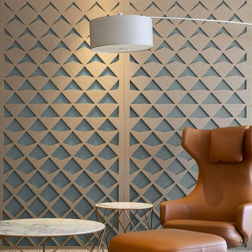 Panneau acoustique pour mur - Double - ECOcero - en fibre de polyester / en PET / rectangulaire