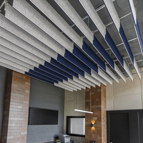 Baffle acoustique en PET - FLAP - ECOcero - de plafond / rectangulaire / décoratif