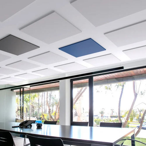 Panneau acoustique pour plafond - Square - ECOcero - en PET / carré / géométrique