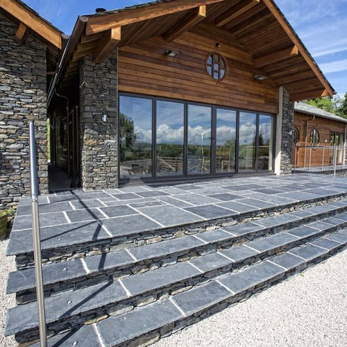 Revêtement de sol en ardoise - GRAPHITE  - Terra Natural - d'intérieur / d'extérieur / pour salle de séjour