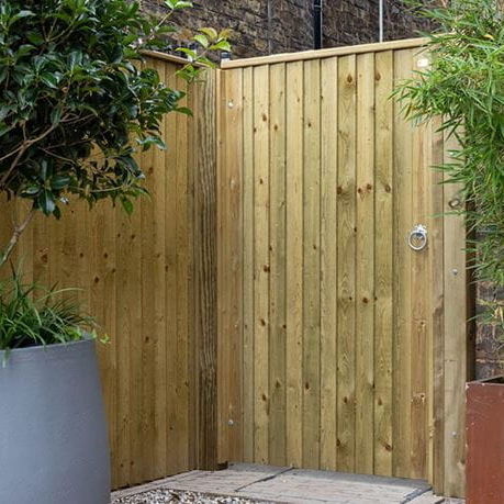 Portail battant - FLAT TOP - Jacksons Fencing - droit / gauche / en inox