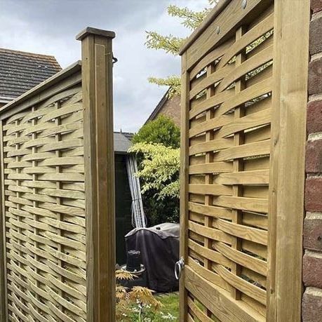 Portillon en bois - WOVEN - Jacksons Fencing - à ossature bois