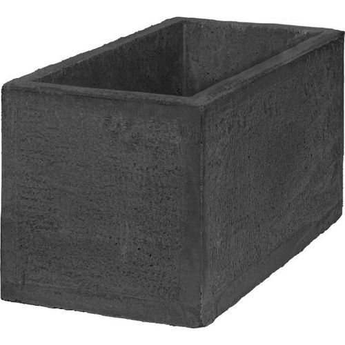 Jardinière en béton - ARIA : 906 - Sxistolithos - rectangulaire / contemporaine / noire
