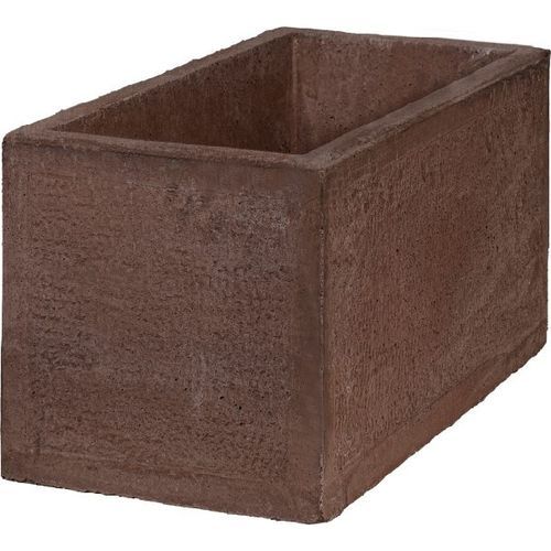 Jardinière en béton - ARIA : 904 - Sxistolithos - rectangulaire / contemporaine / marron