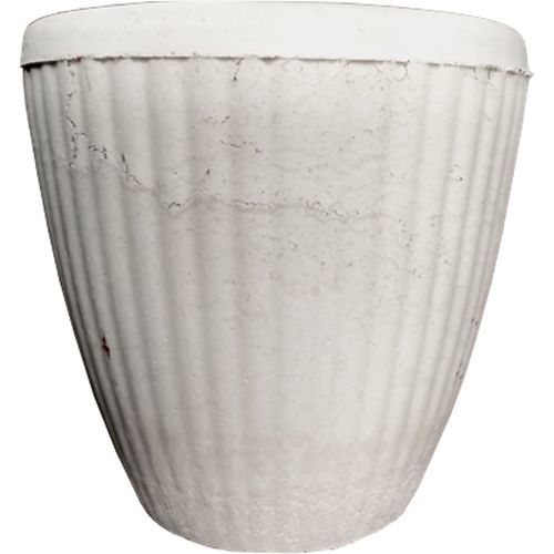 Pot de jardin en béton - REA : 903 - Sxistolithos - conique / résidentiel / blanc