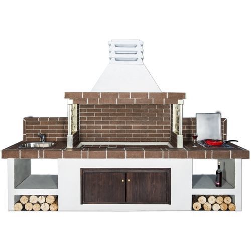 Cuisine de jardin - 03000 - Sxistolithos - contemporaine / en métal / en terre cuite
