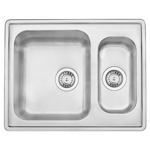 Évier 2 bacs - Stala Lyria L40 series - Stala - sans égouttoir / avec égouttoir / en acier inoxydable