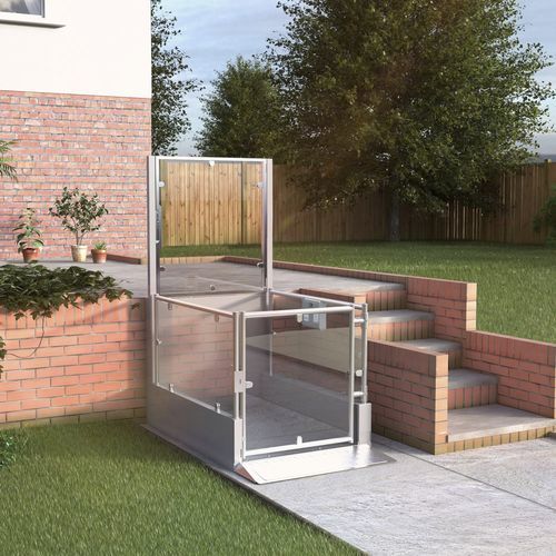 Plateforme élévatrice pour fauteuil roulant - 1 metre travel - POLLOCK LIFT - pour bâtiment / à usage professionnel / d'extérieur