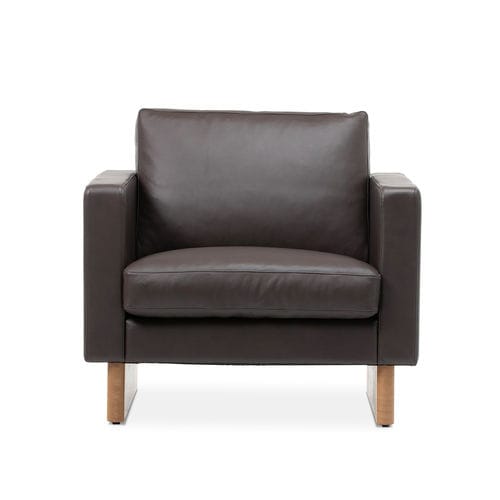 Fauteuil contemporain - SH88  - BERNSTORFFSMINDE - en tissu / en cuir / marron