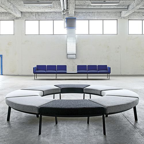 Banquette modulable - System 2100 - BERNSTORFFSMINDE - contemporaine / en tissu / avec piètement en métal