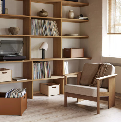 Fauteuil contract - Block  - FORM & REFINE - contemporain / en lin / en chêne
