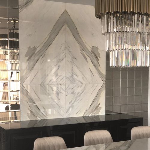 Panneau décoratif. en marbre - CALACATTA BORGHINI - PASIFIK GRANIT - pour agencement intérieur / texturé / lisse