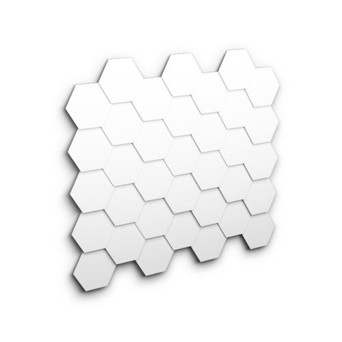 Parement en métal - HEXAGONAL - Axes in Excess - pour façade / contemporain / brossé