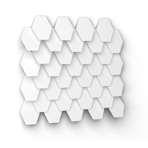Bardage en écailles - HEX-STRETCH - Axes in Excess - en métal / en toile / vertical