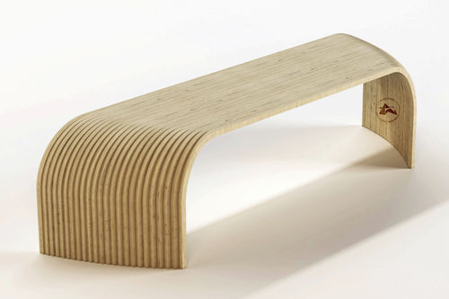 Banc contemporain - FUTURABLEND - Axes in Excess - en bouleau / bois / en épicéa