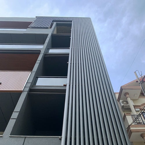 Brise-soleil en métal - AERO FOIL 100 - Axes in Excess - en aluminium / aluminium / pour façade