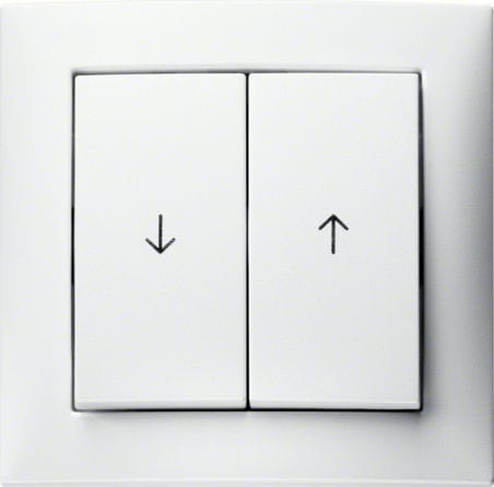 Interrupteur à bascule - S.1 - Berker - encastré / double / contemporain