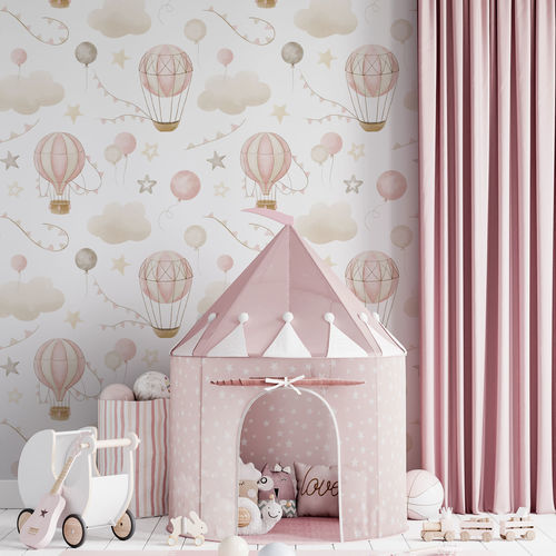 Papier peint contemporain - BABY BALLOON - rimura Srl - en fibre de verre / en polyester / en vinyle