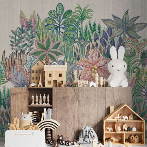 Papier peint contemporain - LEAFY - rimura Srl - en fibre de verre / en polyester / en vinyle