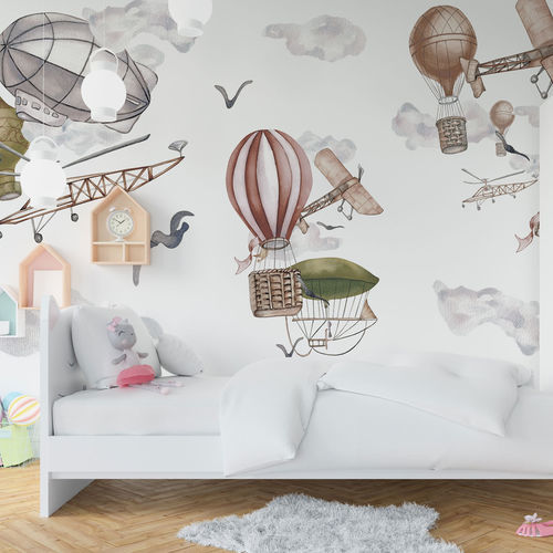 Papier peint contemporain - LITTLE AVIATOR - rimura Srl - en fibre de verre / en polyester / en vinyle