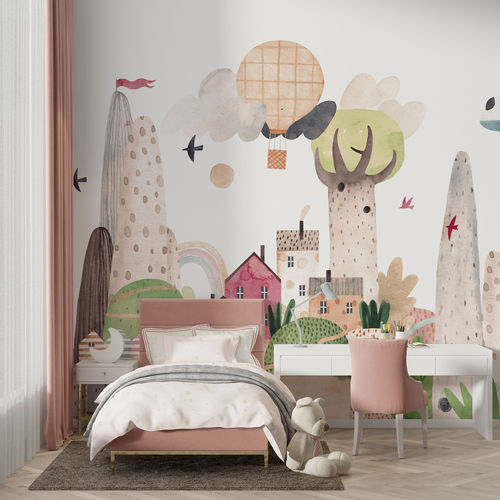 Papier peint contemporain - EMPTY LAND - rimura Srl - en fibre de verre / en polyester / en vinyle