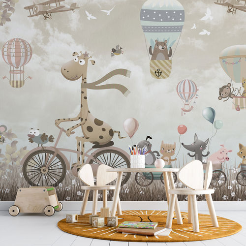 Papier peint contemporain - PEDALANDO - rimura Srl - en fibre de verre / en polyester / en vinyle