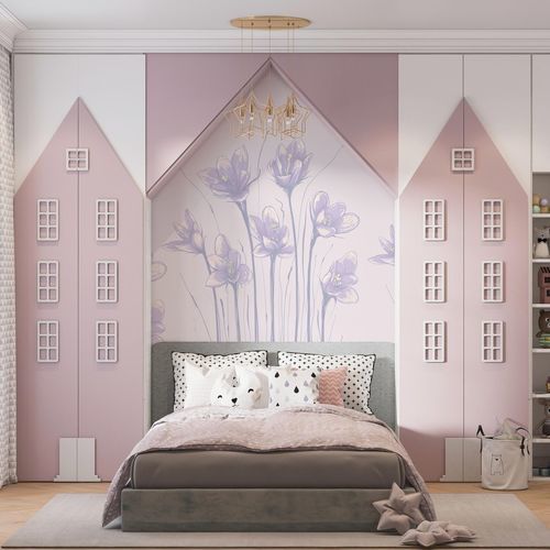 Papier peint contemporain - PETUNIA - rimura Srl - en textile non-tissé / en fibre de verre / en polyester