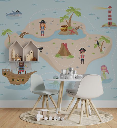 Papier peint contemporain - MONKEY ISLAND - rimura Srl - en textile non-tissé / en fibre de verre / en polyester